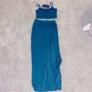 SHEIN SXY 2 piece set size Small Green